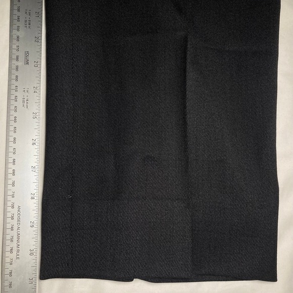 Canali Pants Mens XL 38x31 100% Wool Formal Business Charcoal Gray Pleated Front - Picture 7 of 9